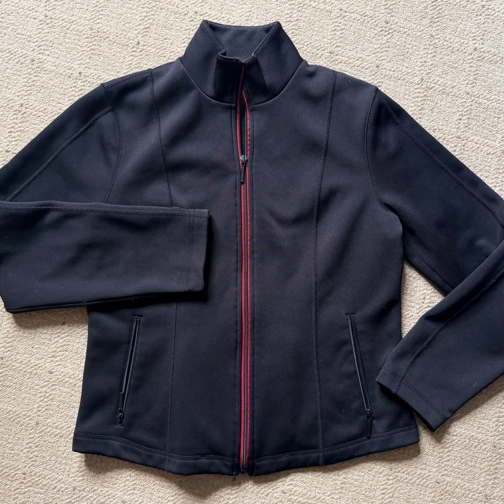 Polo Ralph Lauren Black Zip-Up Fleece Jacket